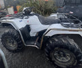 Used 2016 Honda TRX500FPA Deluxe Auto, Power Steer, White with mag wheels